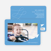 Paper Airplane Birthday Party Invitations - Blue