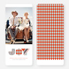 Patterns of Joy Large Holiday Cards - Orange