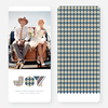 Patterns of Joy Large Holiday Cards - Blue