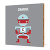 Customizable Super Hero Bamboo Wall Art - Silver