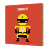 Customizable Super Hero Bamboo Wall Art - Saffron