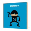 Ninja Bamboo Wall Art - Royal Blue