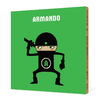 Ninja Bamboo Wall Art - Bright Green