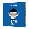 Wax On Wax Off Karate Black Belt Bamboo Wall Art - Blue Ninja