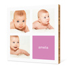 All Square Photo Bamboo Wall Art - Light Violet