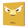 Lion Face Modern Wall Art - Mustard