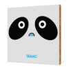 Panda Face Modern Wall Art - Black