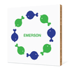 Fish Kaleidoscope Bamboo Wall Art - Kelly Green