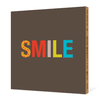 Smile Bamboo Wall Art - Tangerine