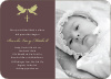Dove and the Holy Spirit Baptism Invitations - Greenish Yellow