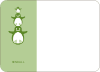 Personal Stationery for Stacked Penguin Photo Baby Announcement - Pistachio
