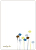 Personal Stationery for Spring Forward Flower Invitation and Announcement - Cobalt Blue