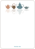 Notecards for the ‘Invites for Bridal Shower Tea’ cards. - Cadet Blue