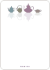 Notecards for the ‘Invites for Bridal Shower Tea’ cards. - Grape