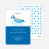 Pea in Pod Baby Shower Invitation - Bright Blue