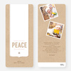 Peace Flourish Holiday Cards - Red