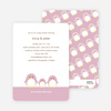 Penguin Family Baby Shower Invitations - Tea Rose