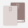 Personal Stationery: Antique Border - Mauve