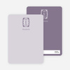 Personal Stationery: Antique Border - Lilac