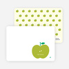 Personal Stationery for Appleseed Winks Modern Baby Announcement - Chartreuse