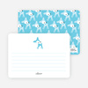 Personal Stationery for Blue Deer 1st Birthday Invitation - Turquoise
