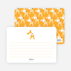 Personal Stationery for Blue Deer 1st Birthday Invitation - Pumpkin