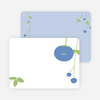 Personal Stationery for Blueberry Modern Baby Announcement - Cobalt