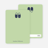 Personal Stationery for Boys’ Shoes Modern Baby Announcement - Celadon