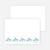 Personal Stationery for Cats and Dogs Photo Baby Announcement - Cadet Blue