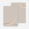 Personal Stationery for Cherry Blossom Modern Baby Announcement - Peach