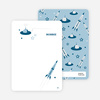 Personal Stationery for Cosmic Space Voyage Invitation - Cadet Blue