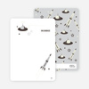 Personal Stationery for Cosmic Space Voyage Invitation - Charcoal Grey
