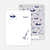 Personal Stationery for Cosmic Space Voyage Invitation - Navy Blue
