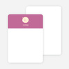Personal Stationery for Darn Cute Piggy Baby Announcement - Magenta