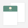 Personal Stationery for Darn Cute Piggy Baby Announcement - Dark Sage