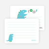 Personal Stationery for Dinosaur Modern Birthday Party Invitation - Sky Blue