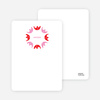 Personal Stationery for Elephant Kaleidoscope Modern Birthday Invitation - Tomato Red