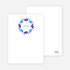Personal Stationery for Elephant Kaleidoscope Modern Birthday Invitation - Violet