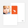 Personal Stationery for Ernie the Elephant’s Modern 2nd Birthday Invitations - Persimmon