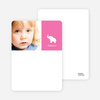 Personal Stationery for Ernie the Elephant’s Modern 2nd Birthday Invitations - Hot Pink