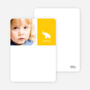 Personal Stationery for Ernie the Elephant’s Modern 2nd Birthday Invitations - Lemon Yellow