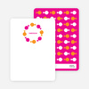 Personal Stationery for Fish Kaleidoscope Modern Birthday Invitation - Carrot
