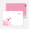 Personal Stationery for Flying Butterfly Modern Birthday Invitation - Maroon