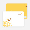 Personal Stationery for Flying Butterfly Modern Birthday Invitation - Bronze