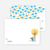 Personal Stationery for Forest Themed Modern Birthday Invitation - Apricot