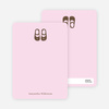 Personal Stationery for Girls’ Shoes Modern Baby Announcement - Pink Blush