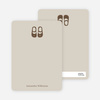 Personal Stationery for Girls’ Shoes Modern Baby Announcement - Sand