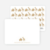 Personal Stationery for Jungle Fun Baby Announcement - Tan