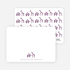 Personal Stationery for Jungle Fun Baby Announcement - Lavender
