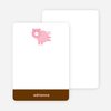 Personal Stationery for Little Piggy Modern Birthday Party Invitation - Cotton Candy Pink